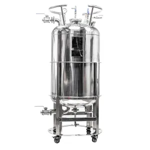 624lb ASME Double-Jacketed Solvent Tank or Collection Vessel | V1 | Assembled