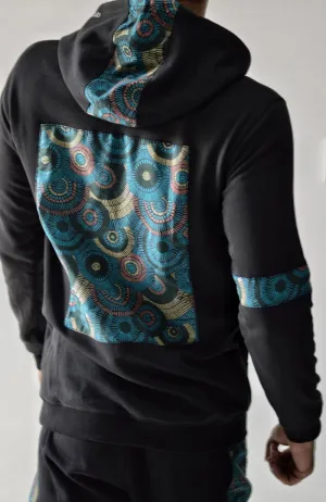 African Black Hoodie Tracksuit