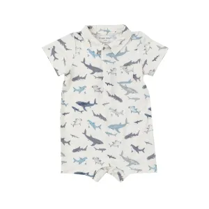 Angel Dear - Polo Shortie-Sharks