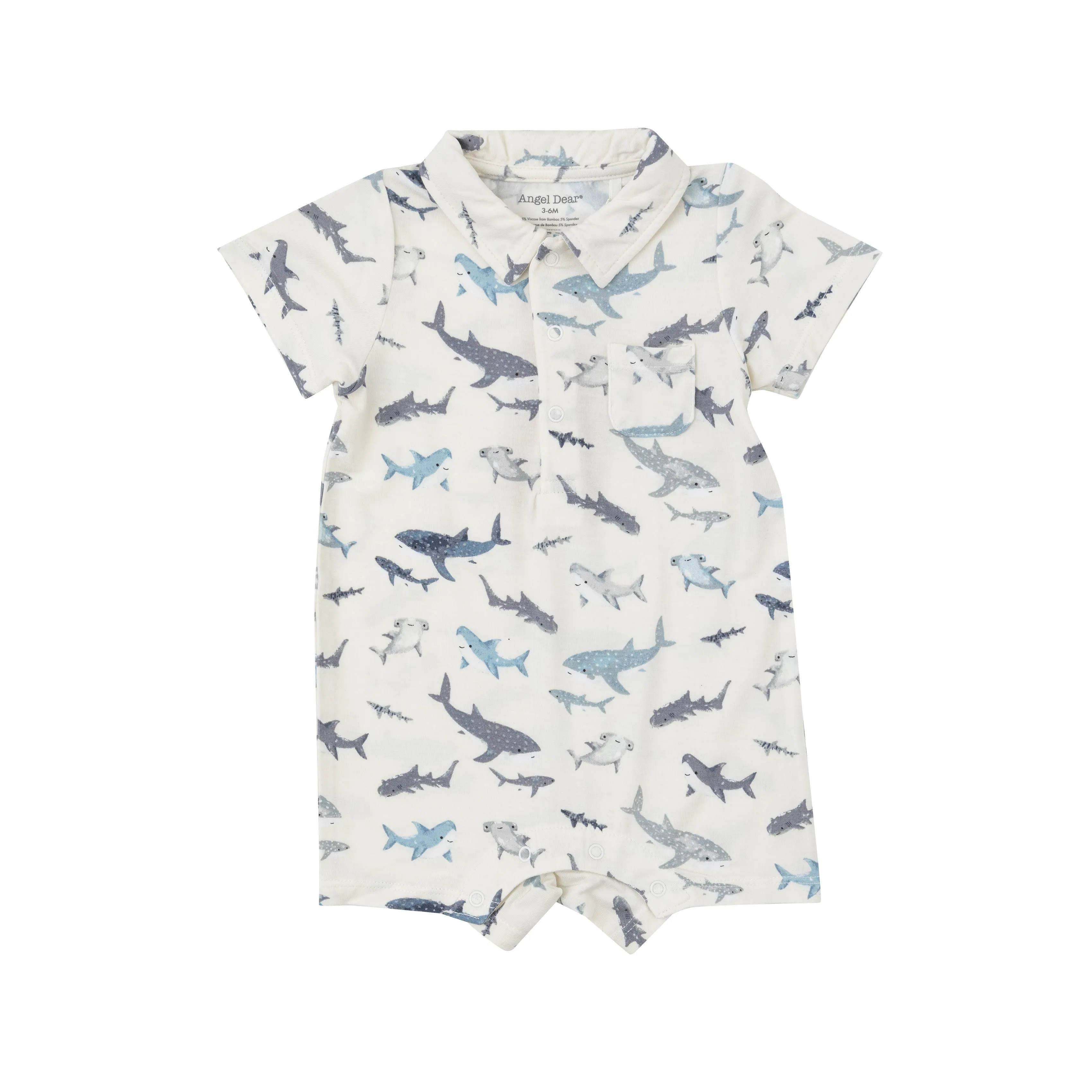 Angel Dear - Polo Shortie-Sharks