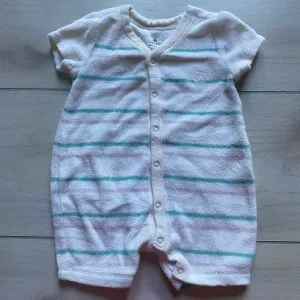 Baby Gap Terry Cream Striped Romper
