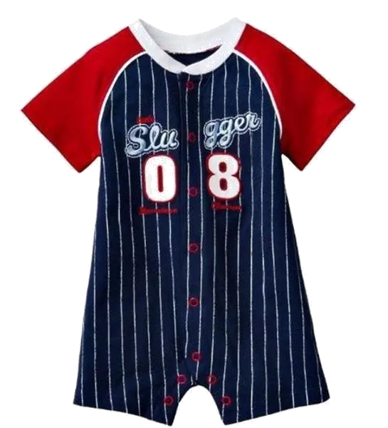 Baby Romper Slugger 08 Baseball League Romper