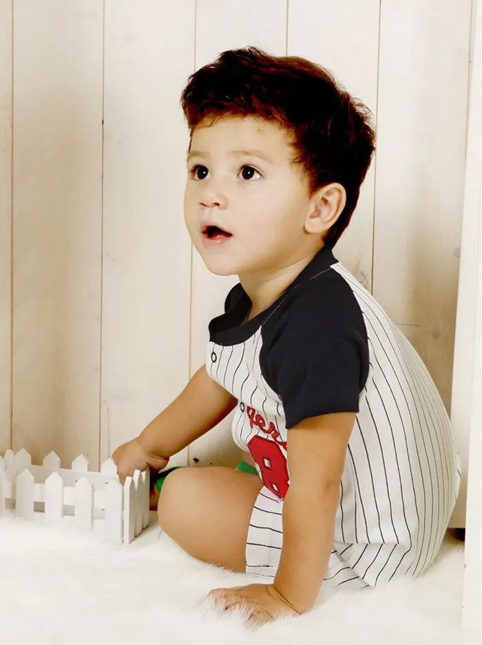Baby Romper Slugger 08 Baseball League Romper