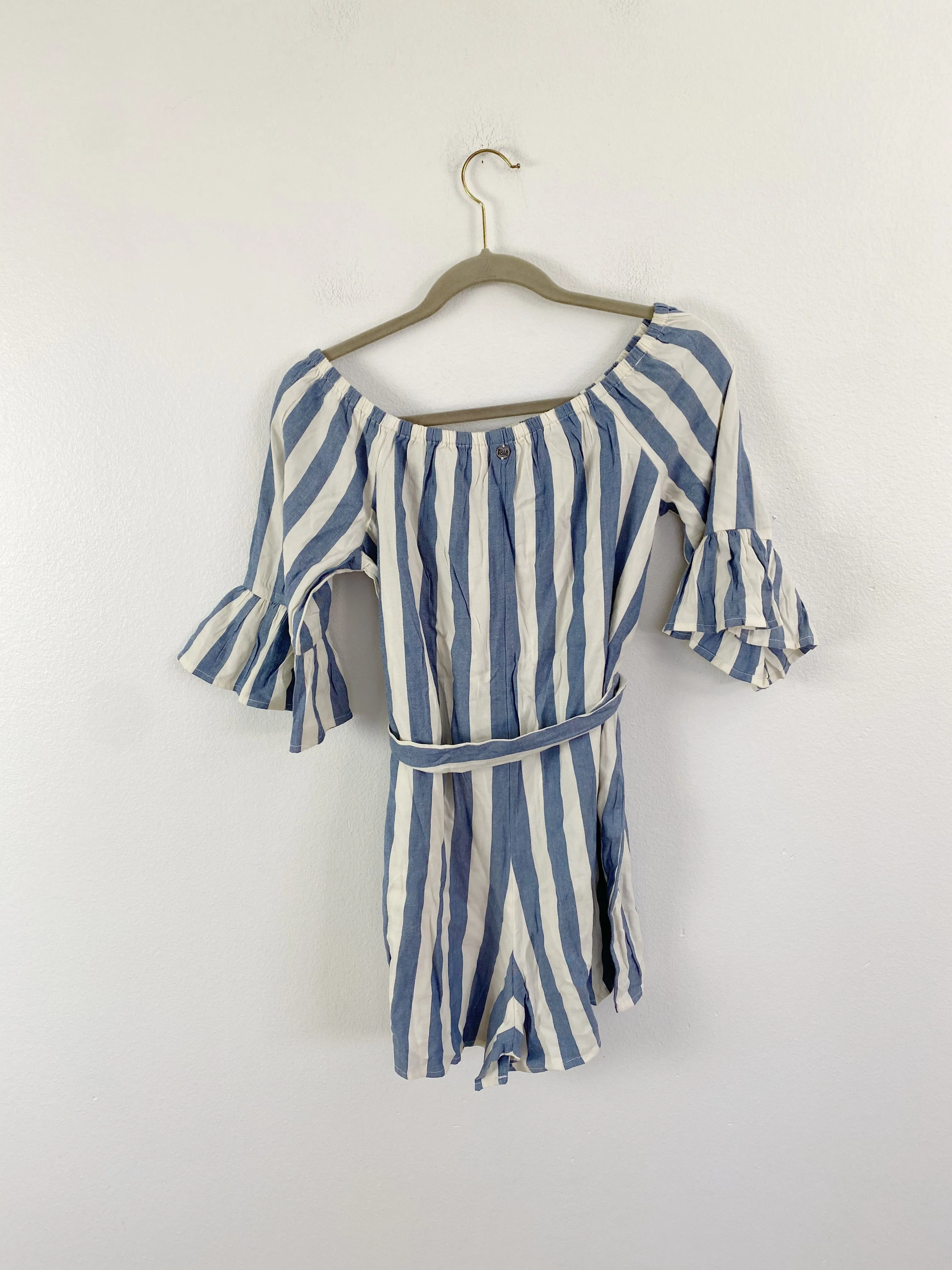 Billabong Cotton Stripe Romper Medium