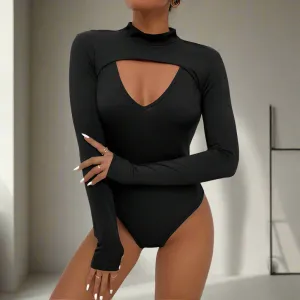Black Bodycon Romper