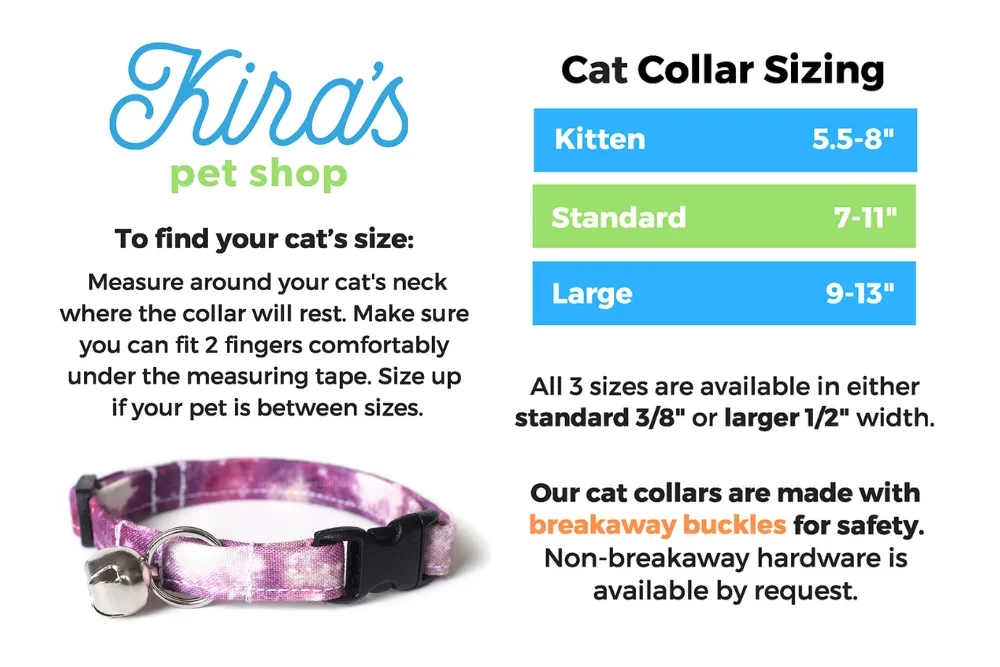 Blue Menorah Hanukkah Cat Collar