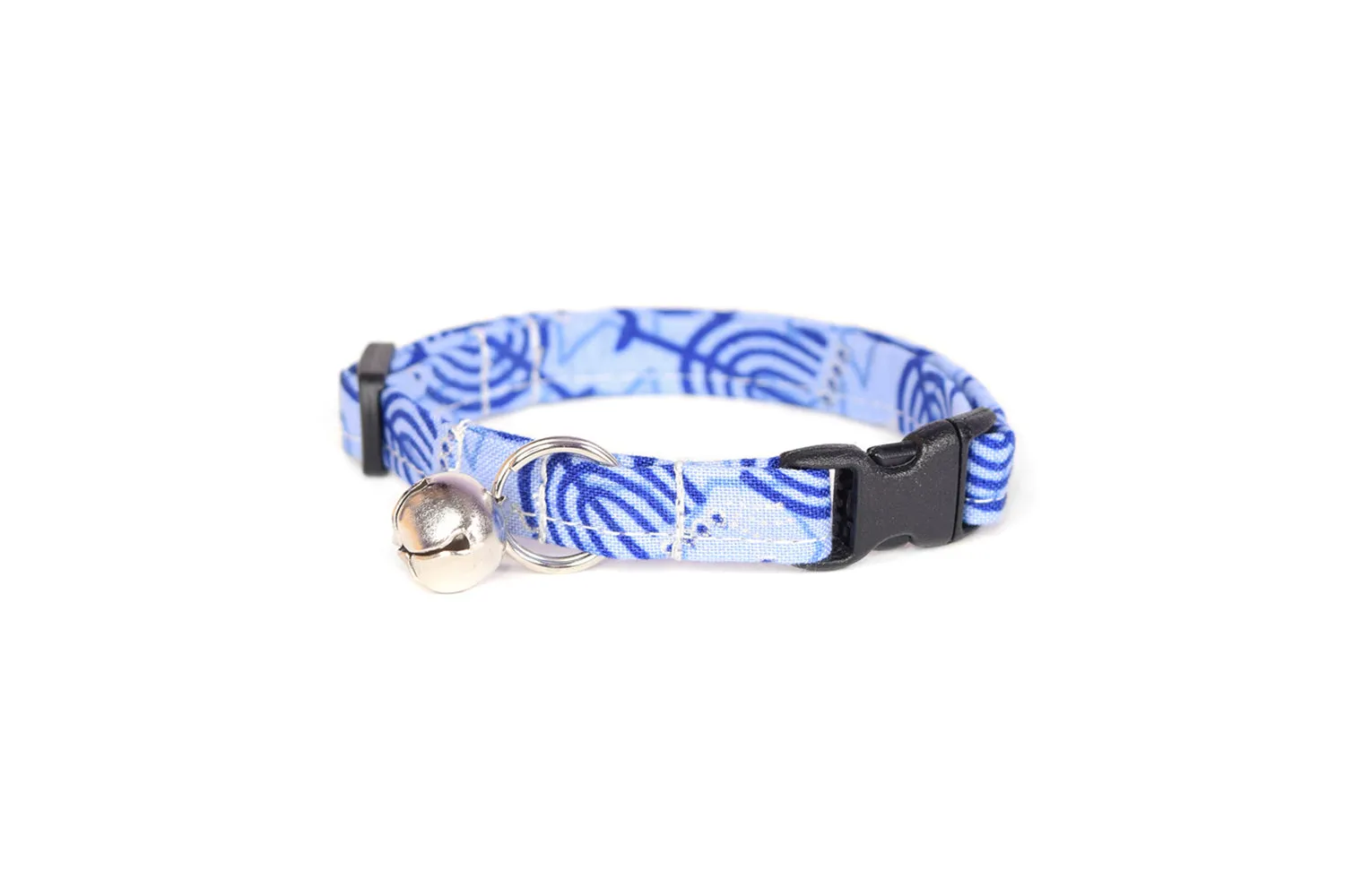 Blue Menorah Hanukkah Cat Collar