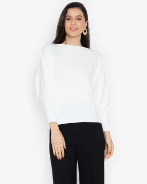 Ceretti Batwing Sleeves Neocrepe Top