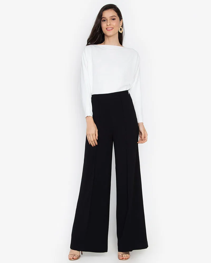 Ceretti Batwing Sleeves Neocrepe Top
