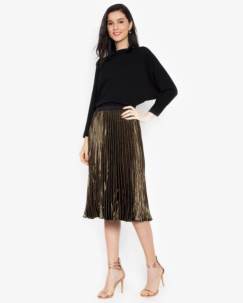 Ceretti Batwing Sleeves Neocrepe Top
