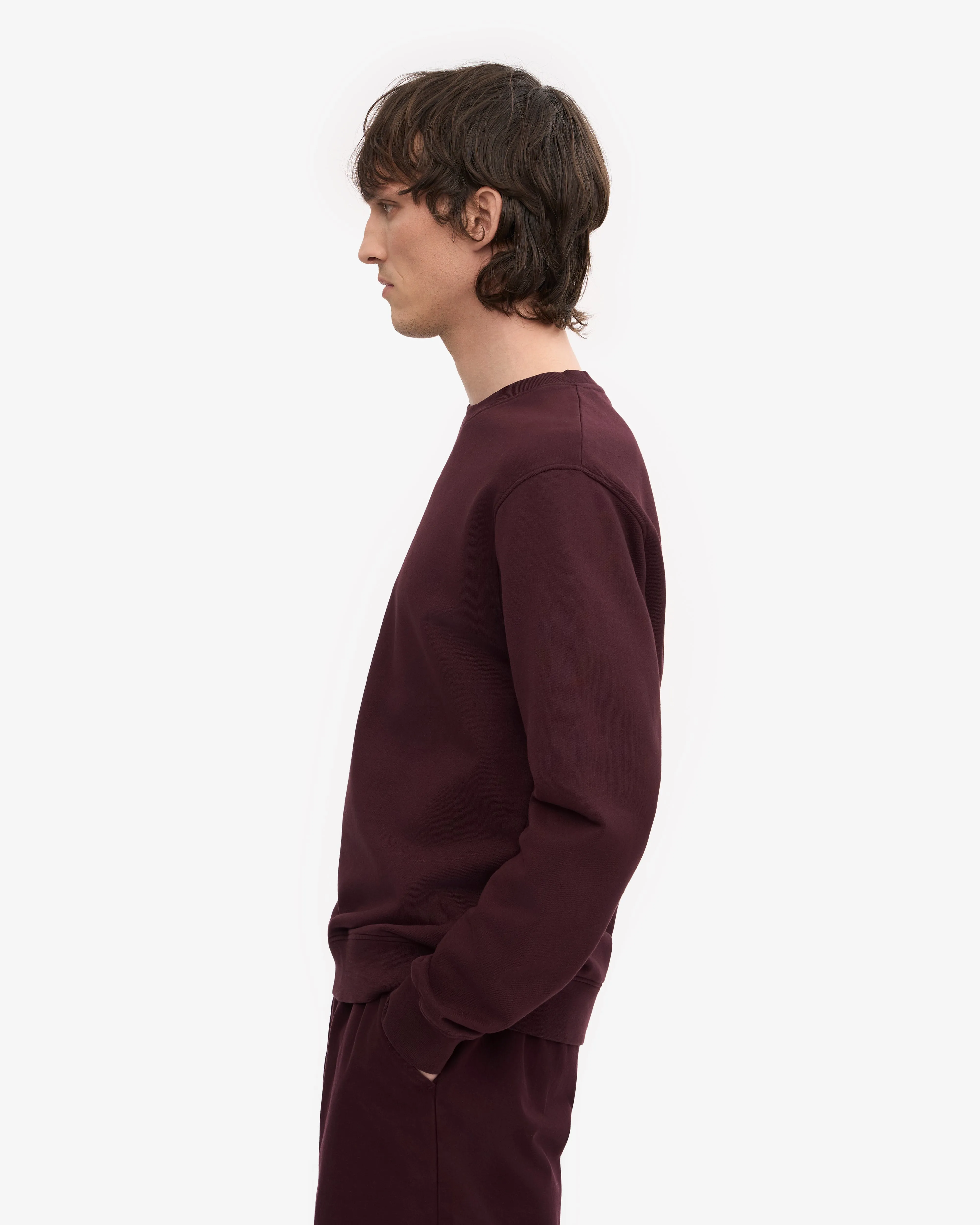 Classic Organic Crew - Oxblood Red