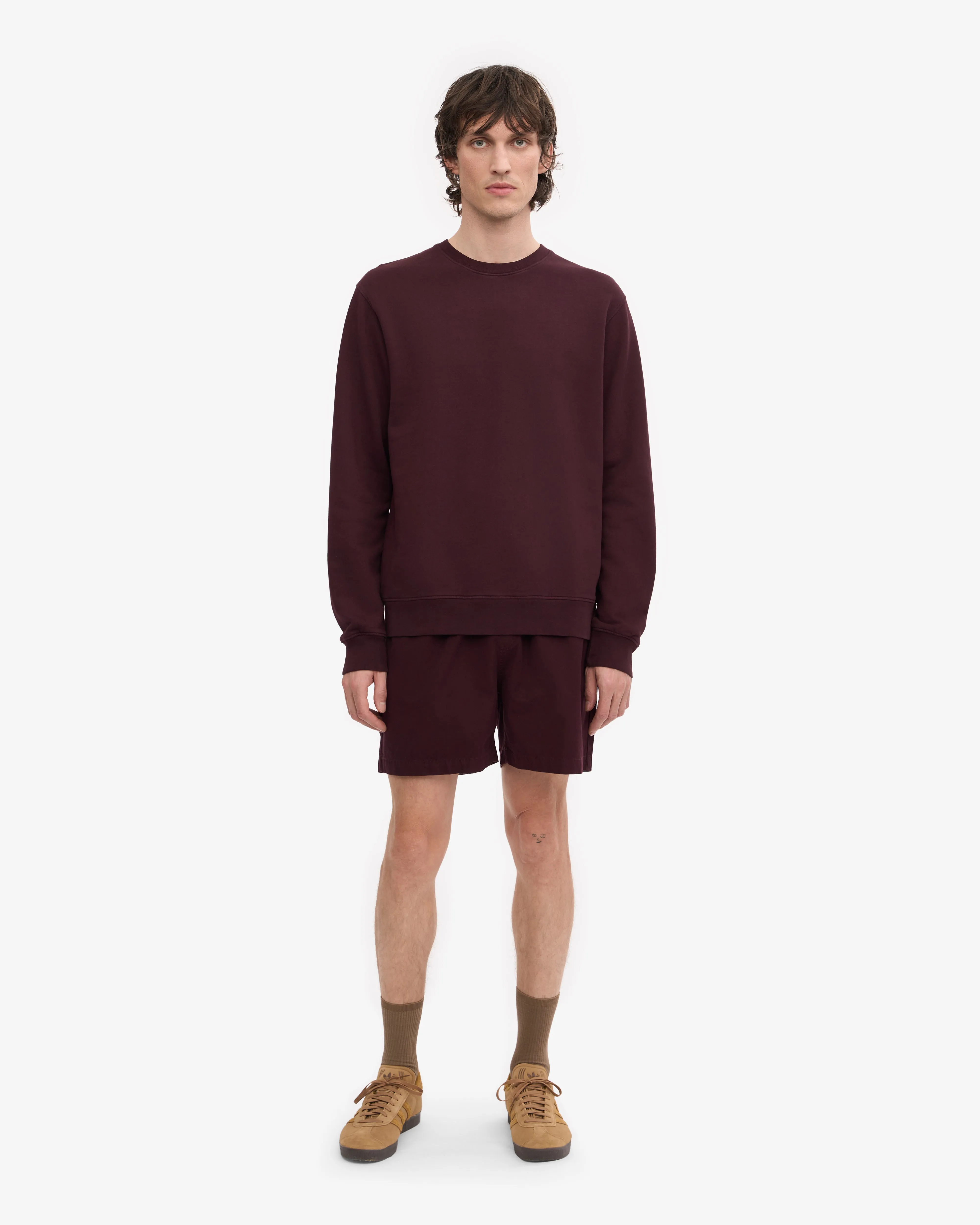 Classic Organic Crew - Oxblood Red