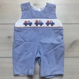 Classic Whimsy Smocked Pumpkin Romper