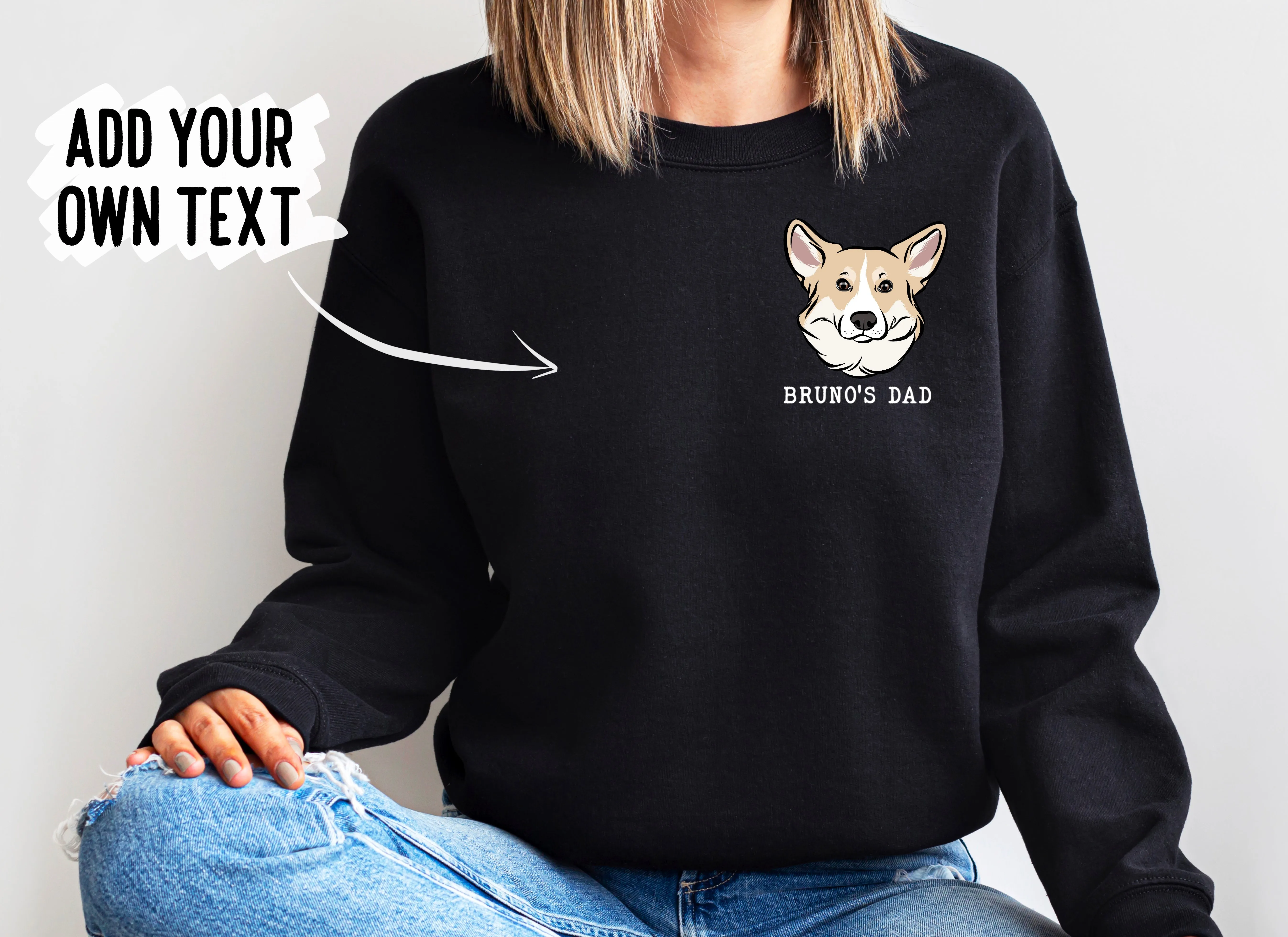 Corgi Print Sweatshirt