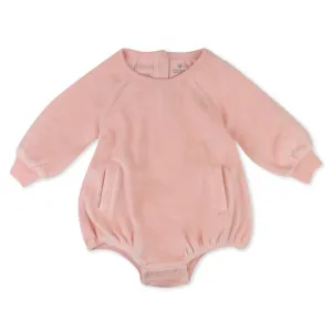 Cozy Velour Bubble Romper