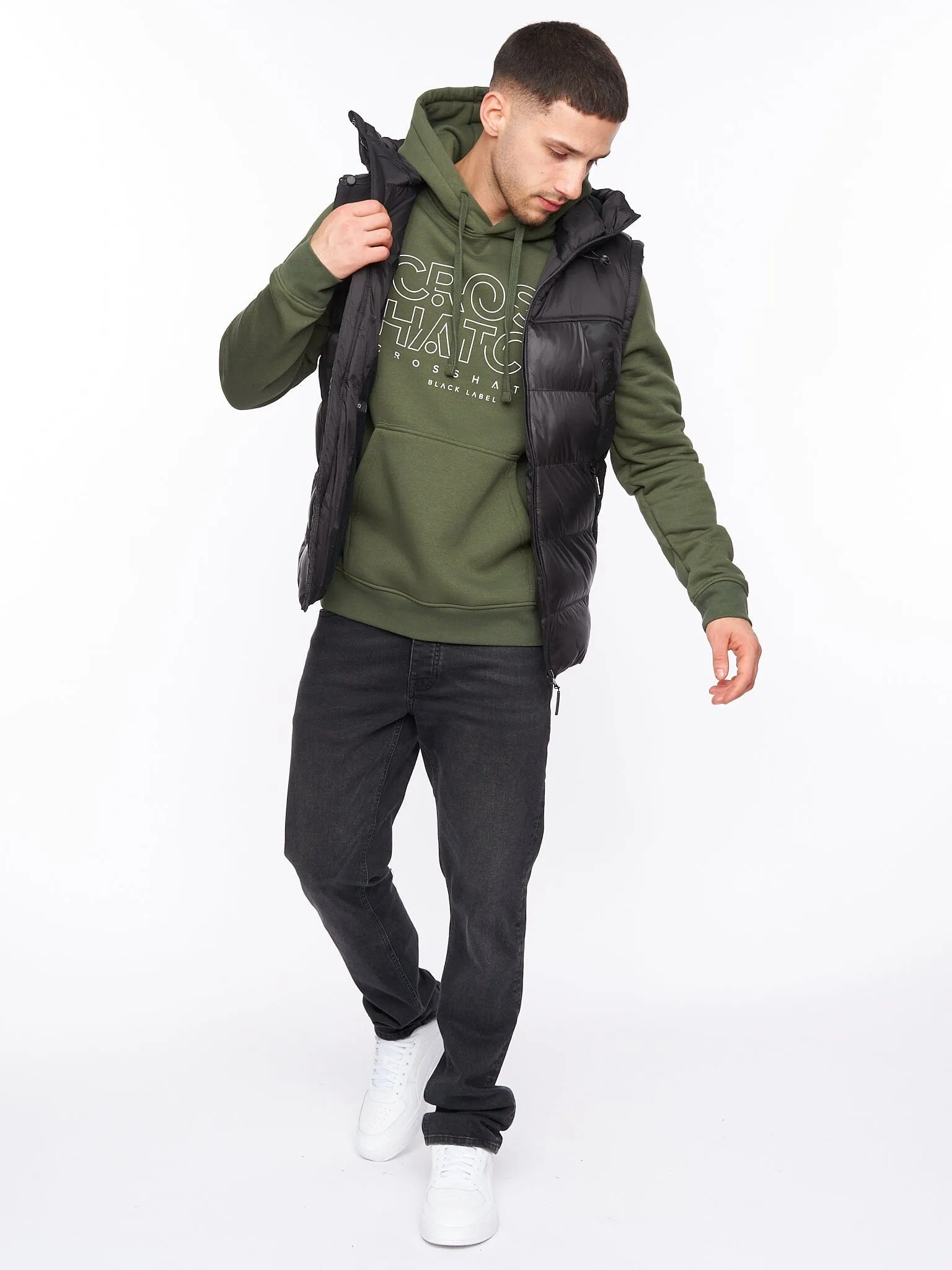 Craystore Hooded Gilet Black