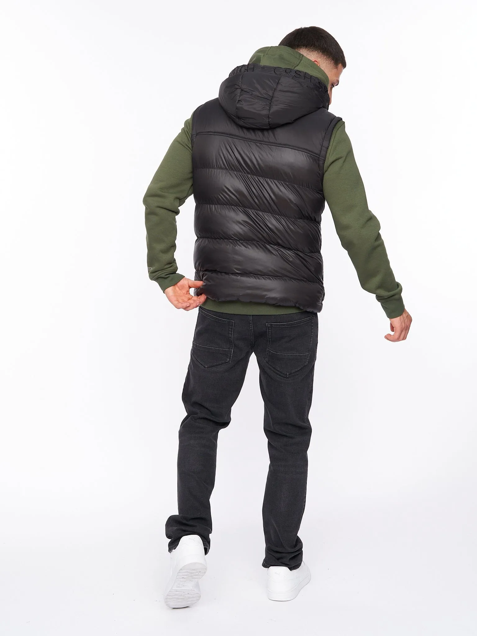 Craystore Hooded Gilet Black