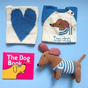 Dog Baby Gift Set - Knit Romper and Baby Accessories