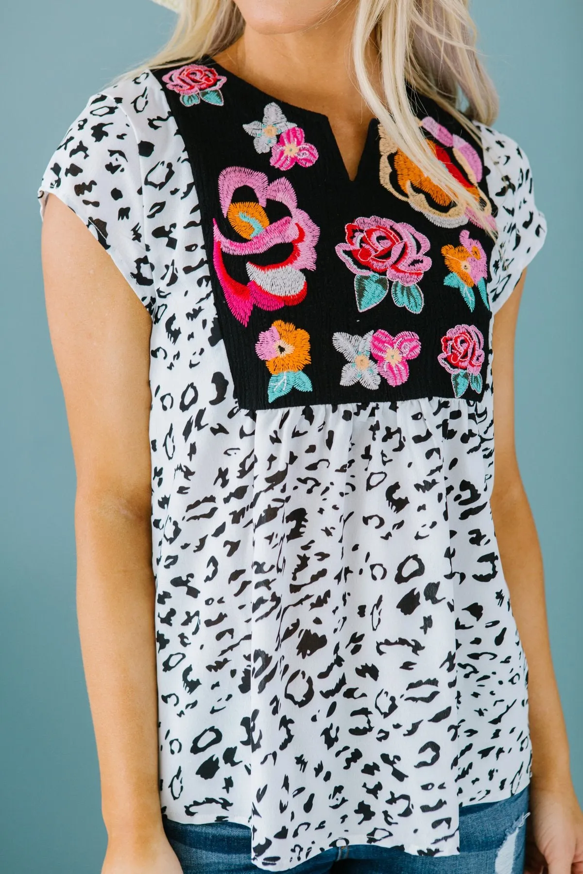 Embroidered Floral & Spring Blouse | S-2X