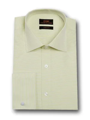 Fashion Stripes Dress Shirt | Yellow
