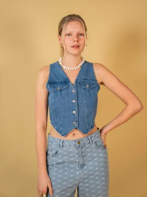 Gilet Daya Denim Blue