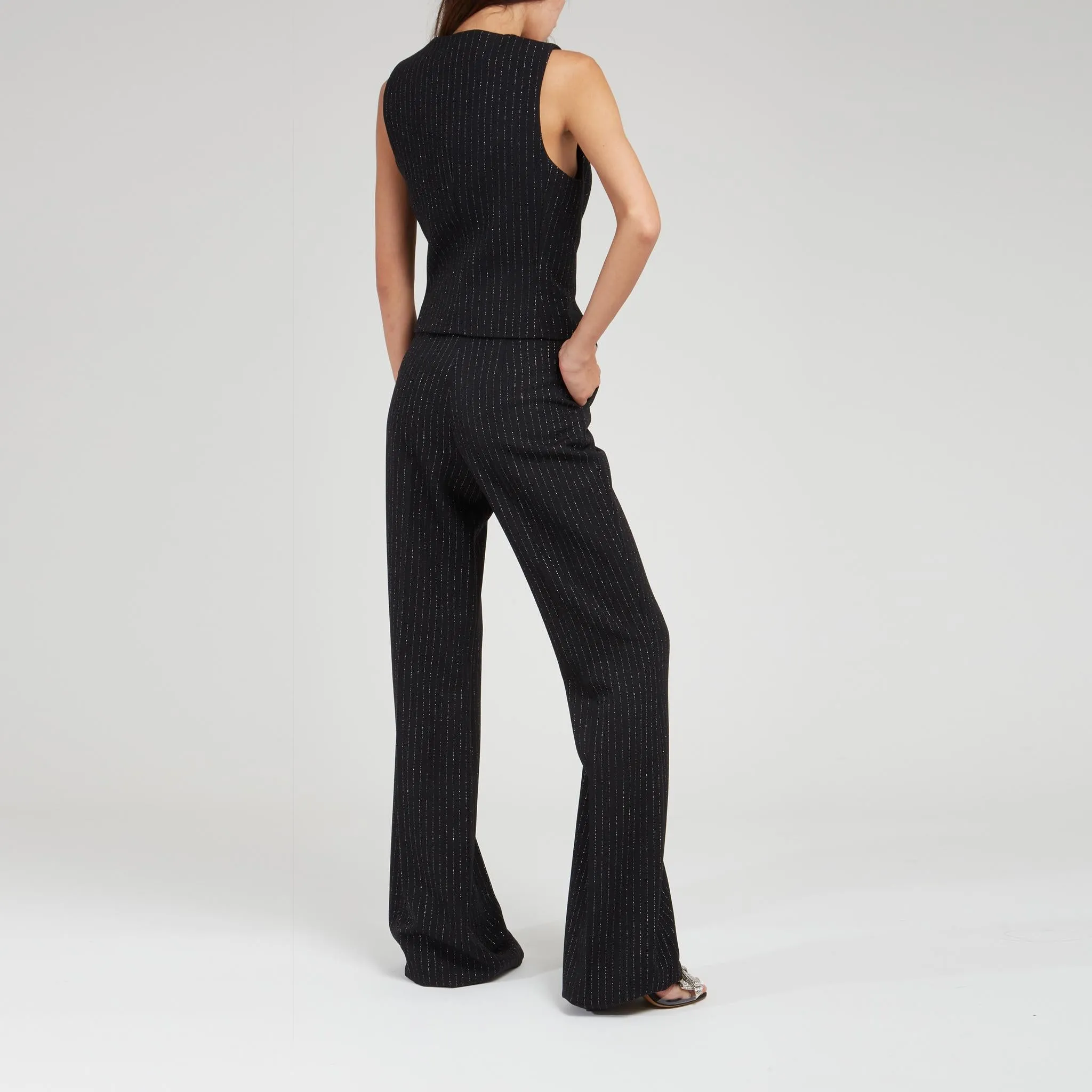 Gilet in tessuto nero