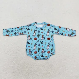 Halloween boo sibling LR1449 boy romper 202408 RTS