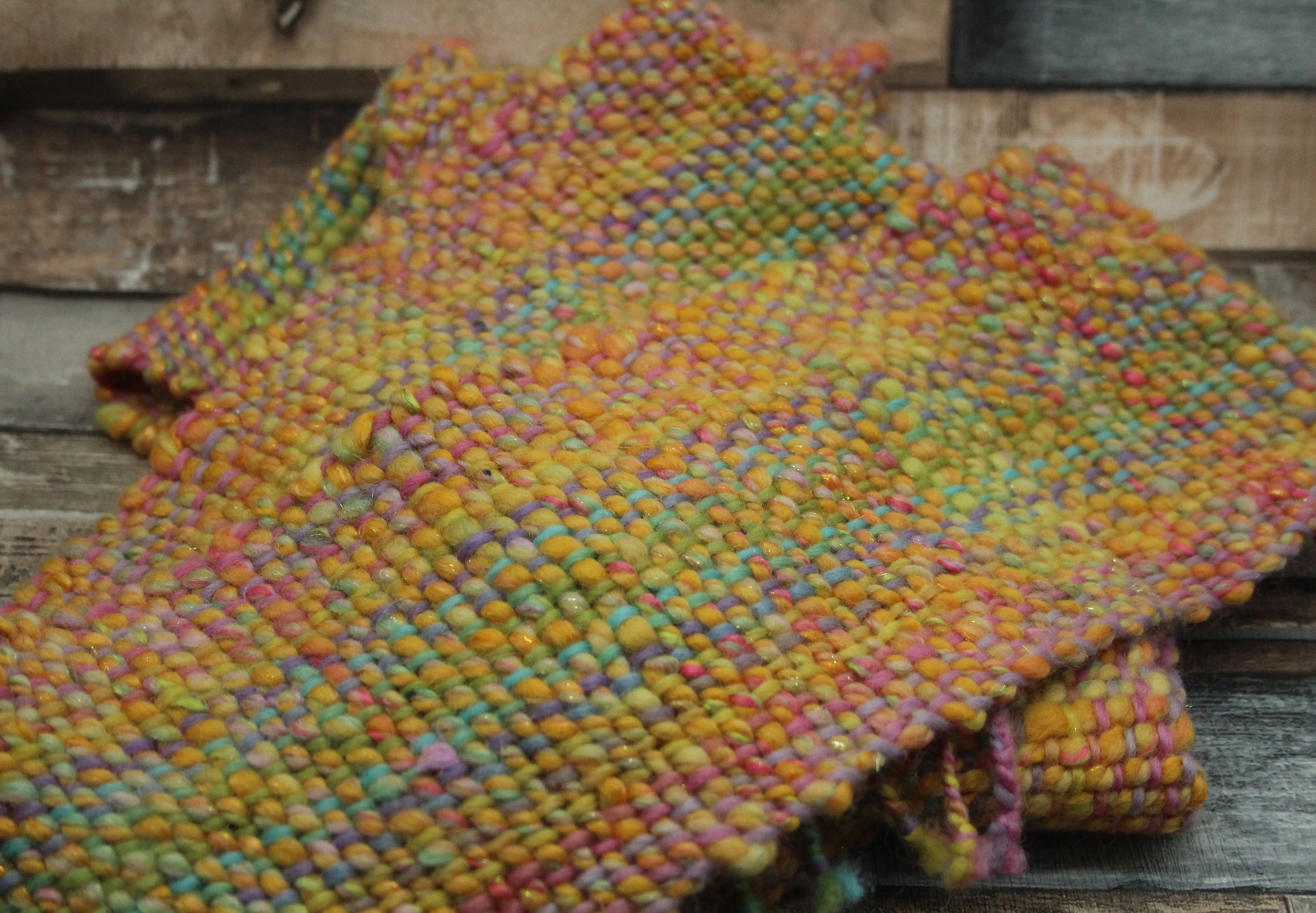 Handwoven Scarf - 13cm wide 219cm long