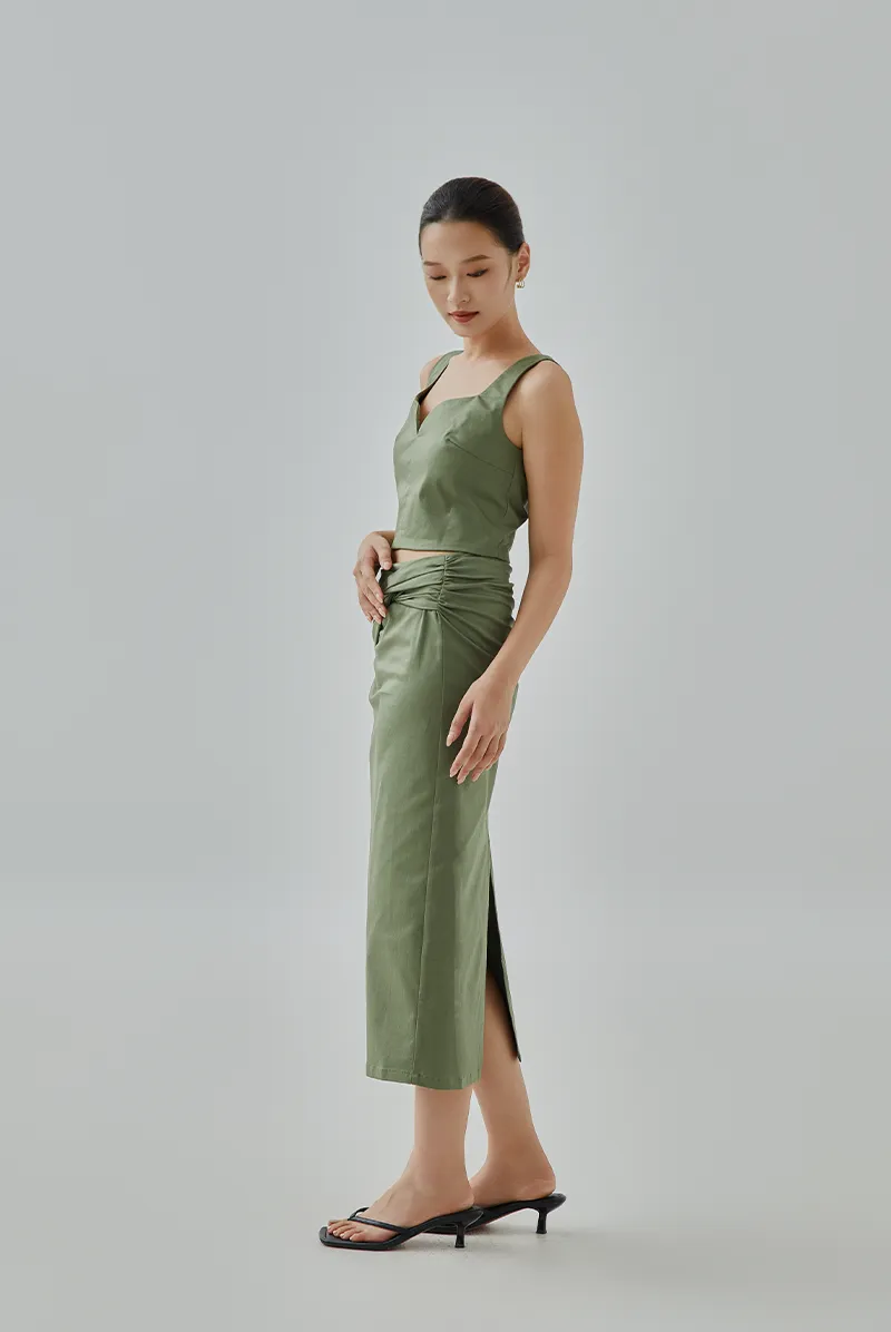 Hyera Twist Knot Pencil Skirt