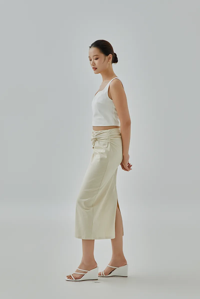 Hyera Twist Knot Pencil Skirt