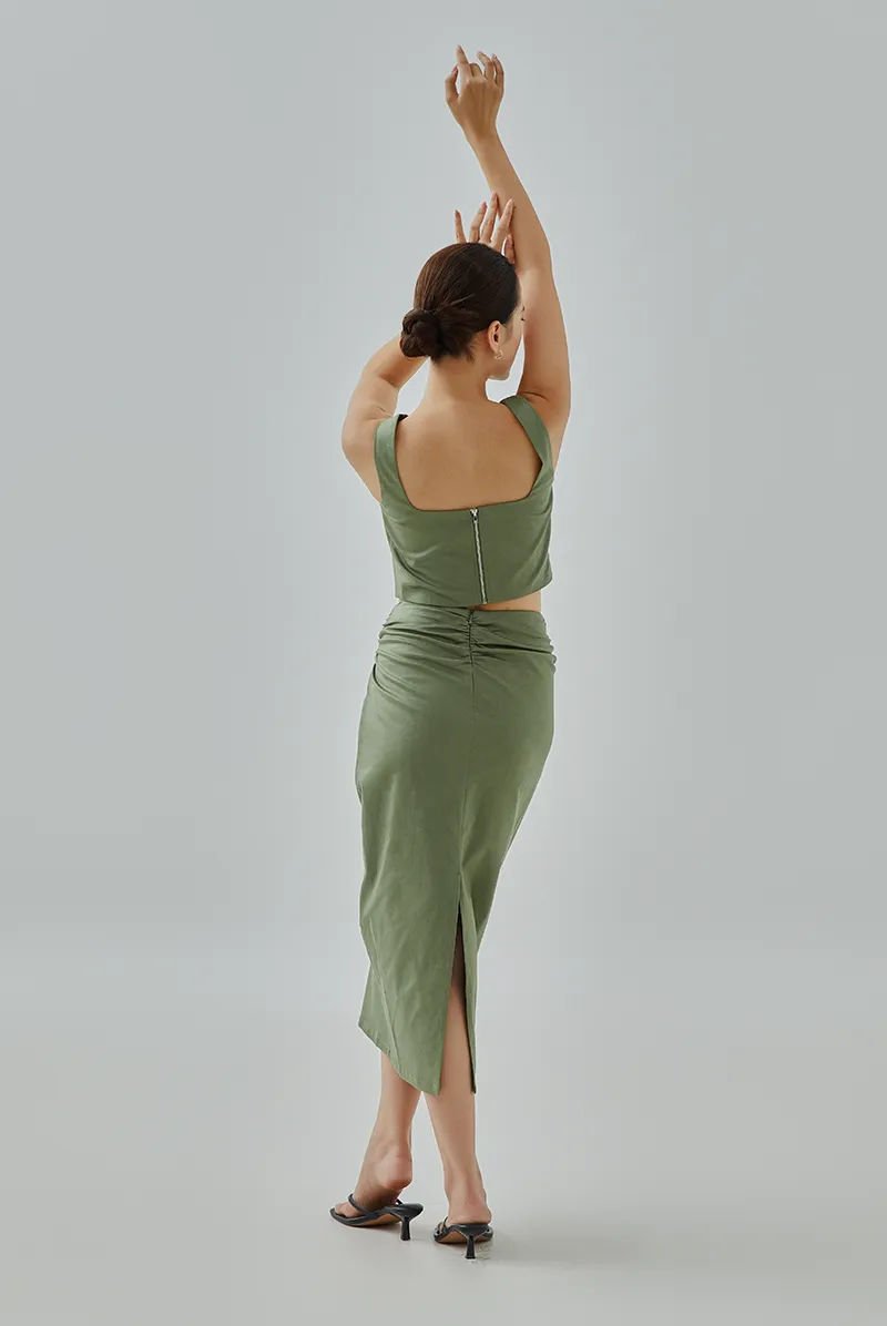 Hyera Twist Knot Pencil Skirt