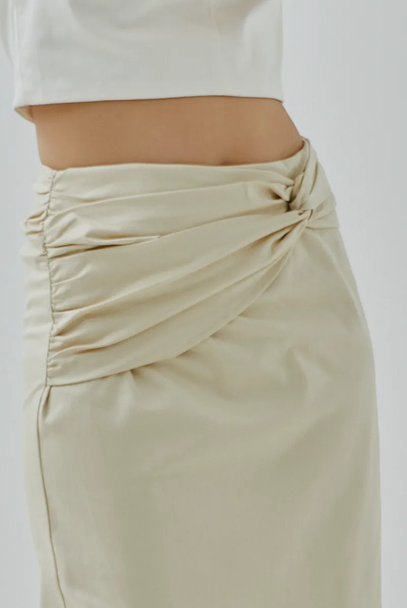 Hyera Twist Knot Pencil Skirt