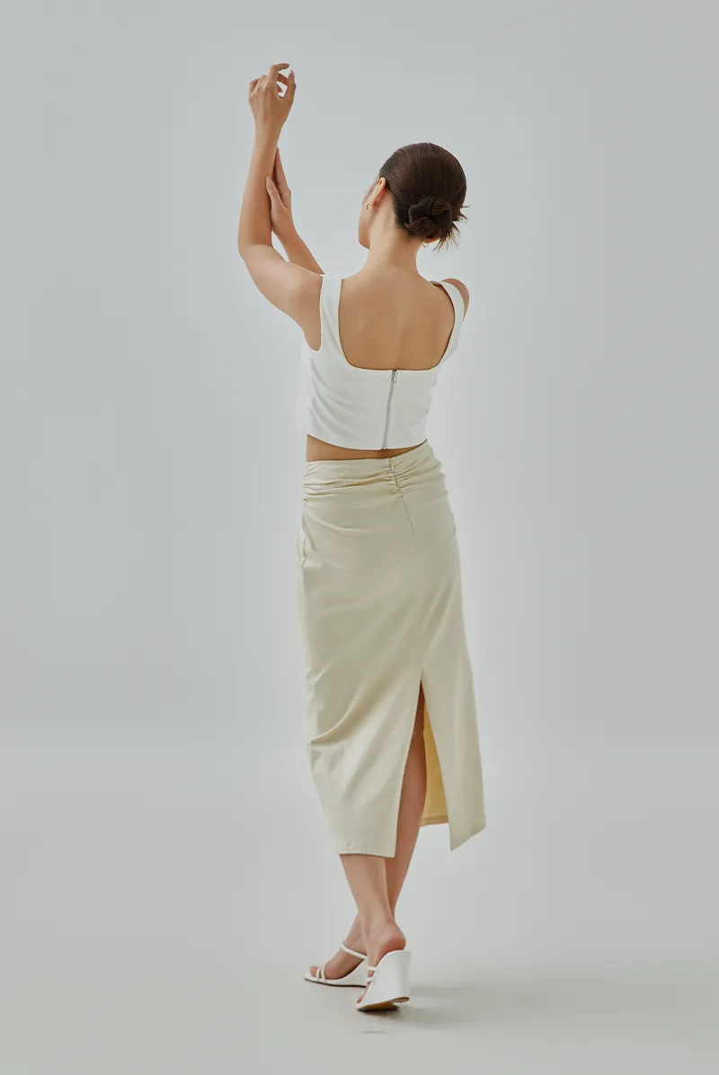 Hyera Twist Knot Pencil Skirt