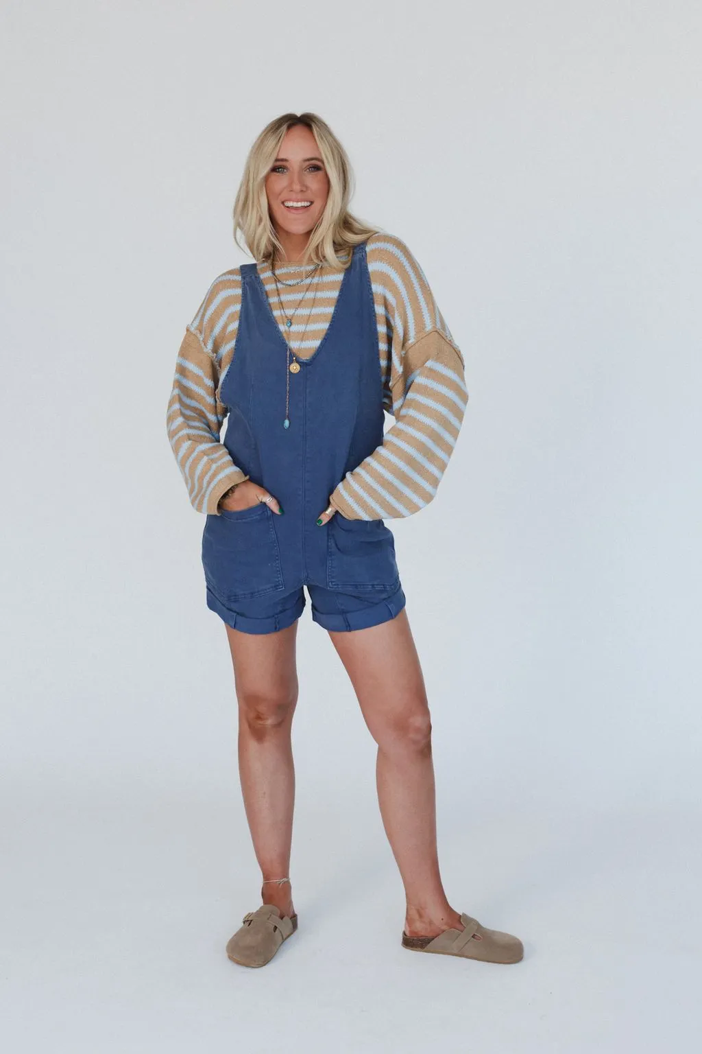 Jordyn Romper - Blue