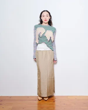 KT20S-SK【Layered slit skirt】