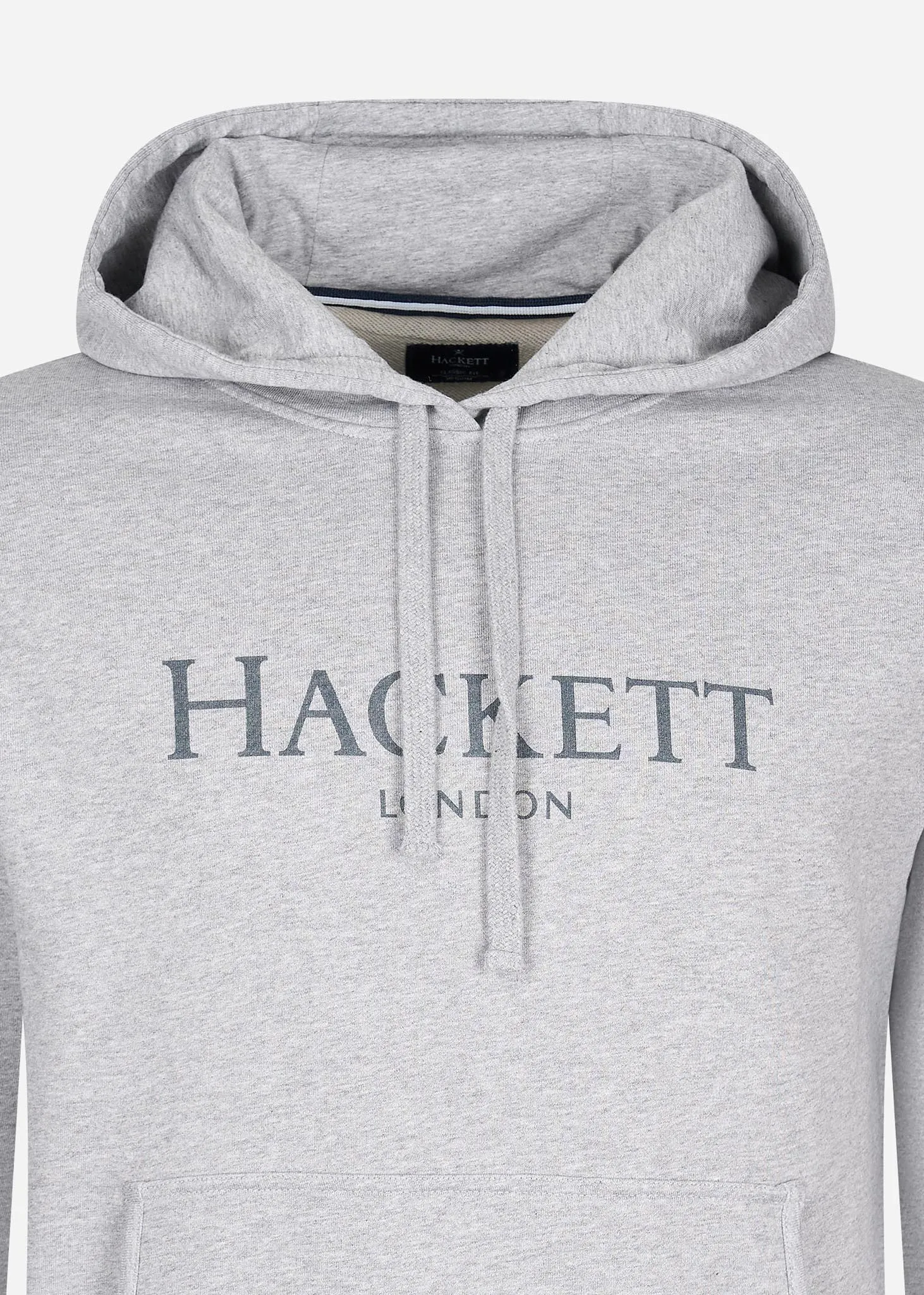 Logo hoodie - light grey marl