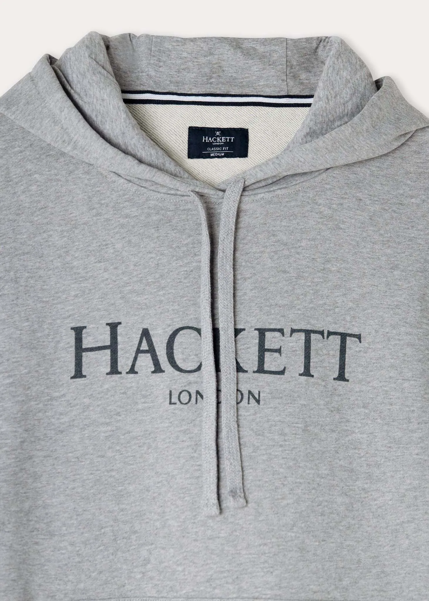 Logo hoodie - light grey marl