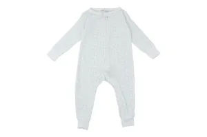 long romper in blue squares