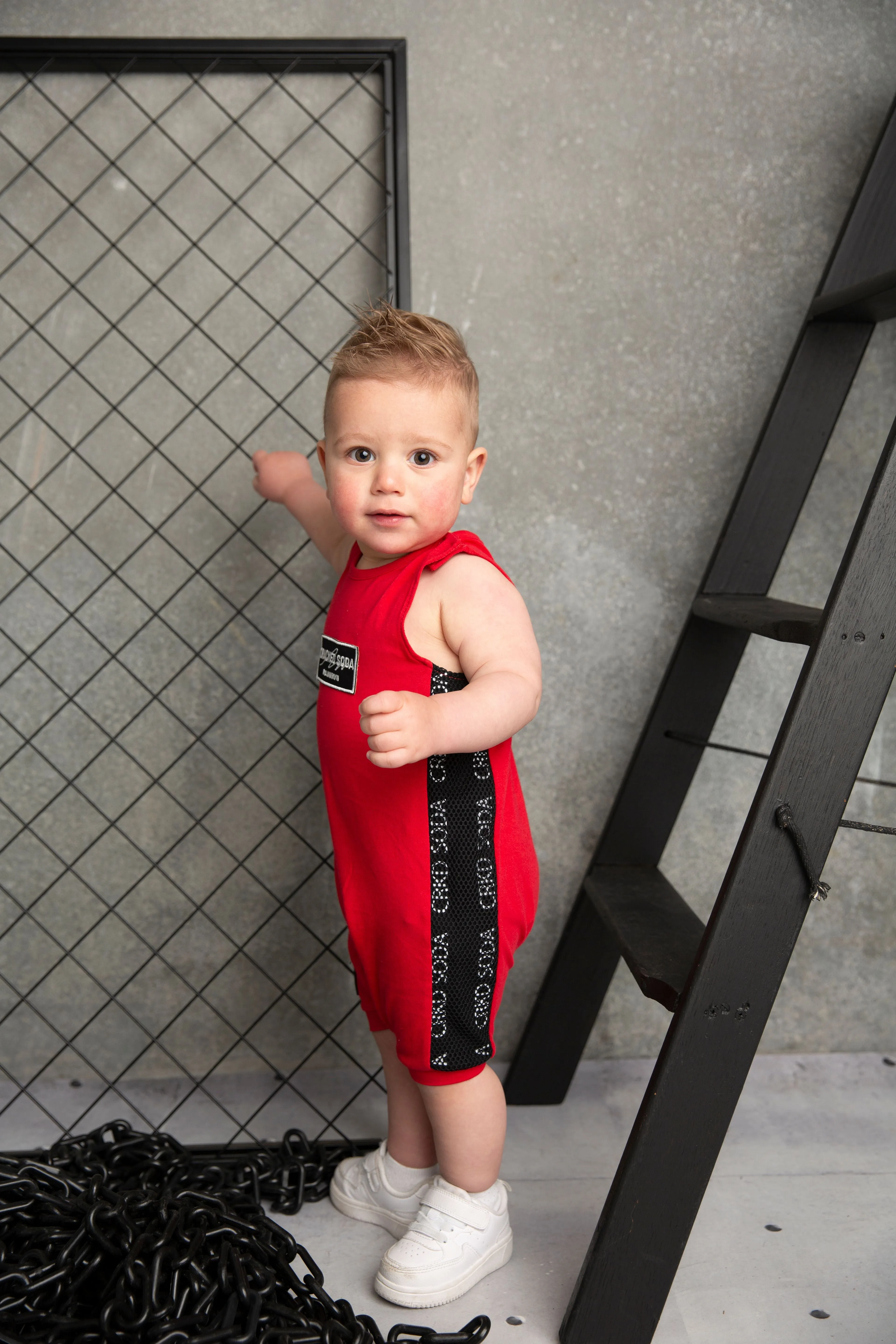 Maxwell Summer Romper - Red