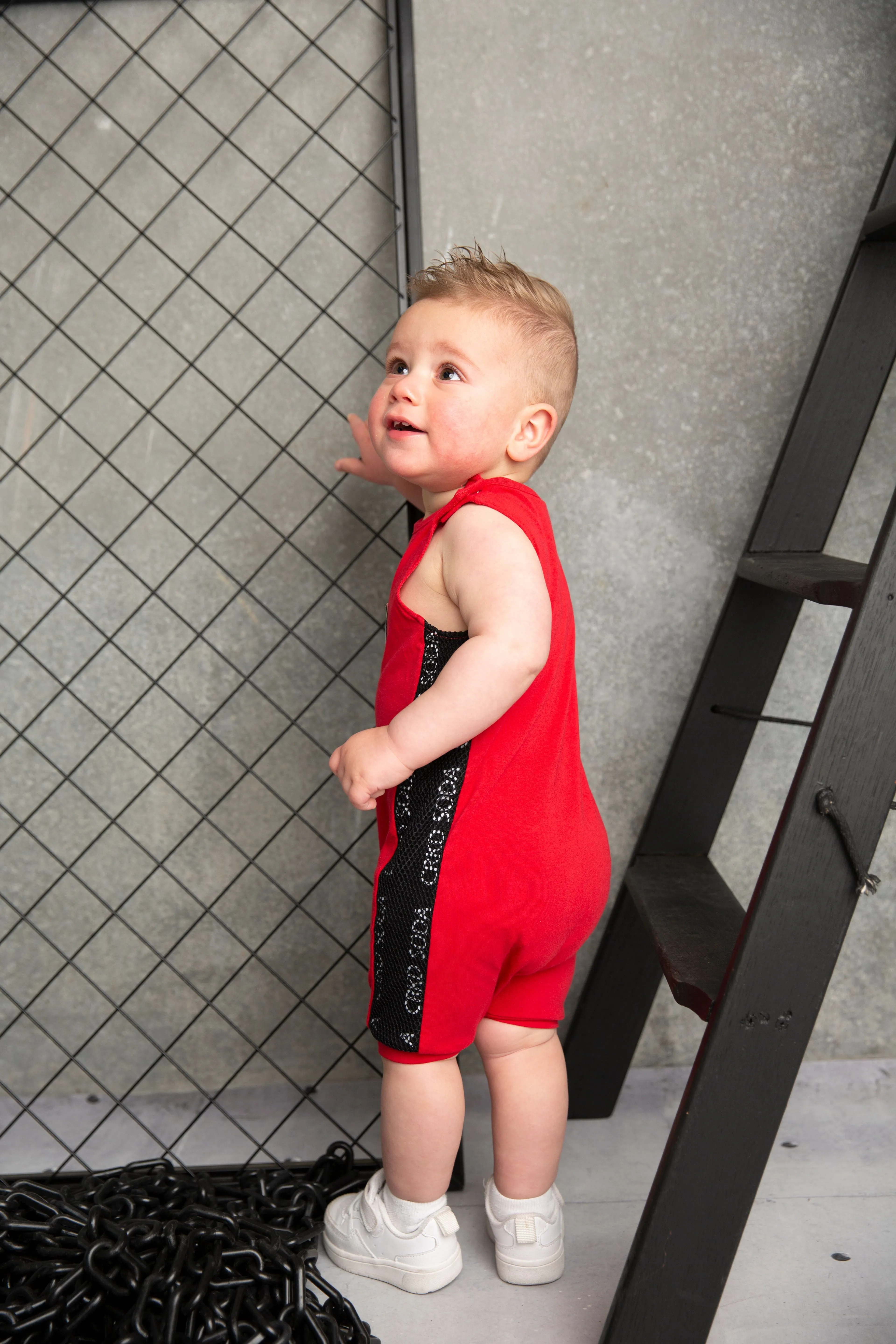 Maxwell Summer Romper - Red