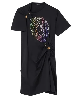 Medusa Gathered T-Shirt Dress