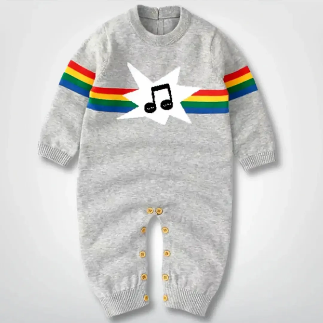 Melody in the Sky Knit Romper (0-18M) 🎶