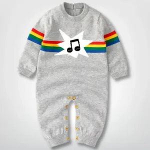 Melody in the Sky Knit Romper (0-18M) 🎶