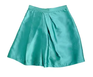 Moschino A-line Skirt in Aquamarine Silk, UK12-14