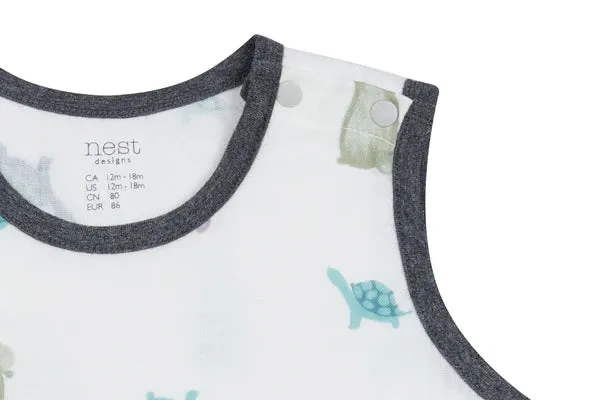 Nest Designs Bamboo Pima Sleeveless Romper - The Tortoise & The Hare