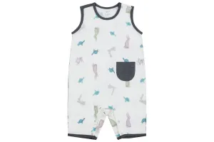 Nest Designs Bamboo Pima Sleeveless Romper - The Tortoise & The Hare
