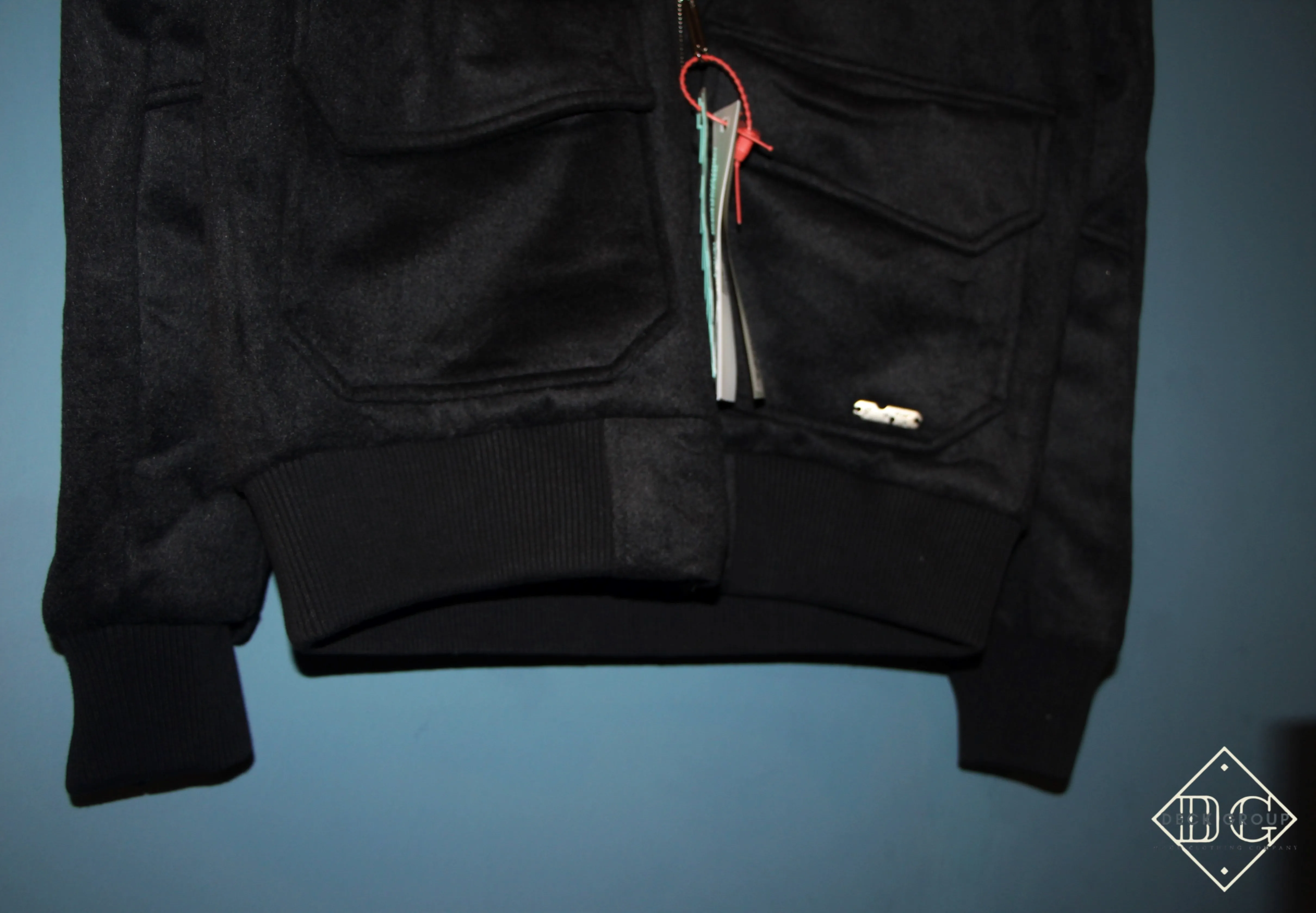 Off-White "Contrast-Collar Aviator" Jacket styled in Black for Fall&Winter