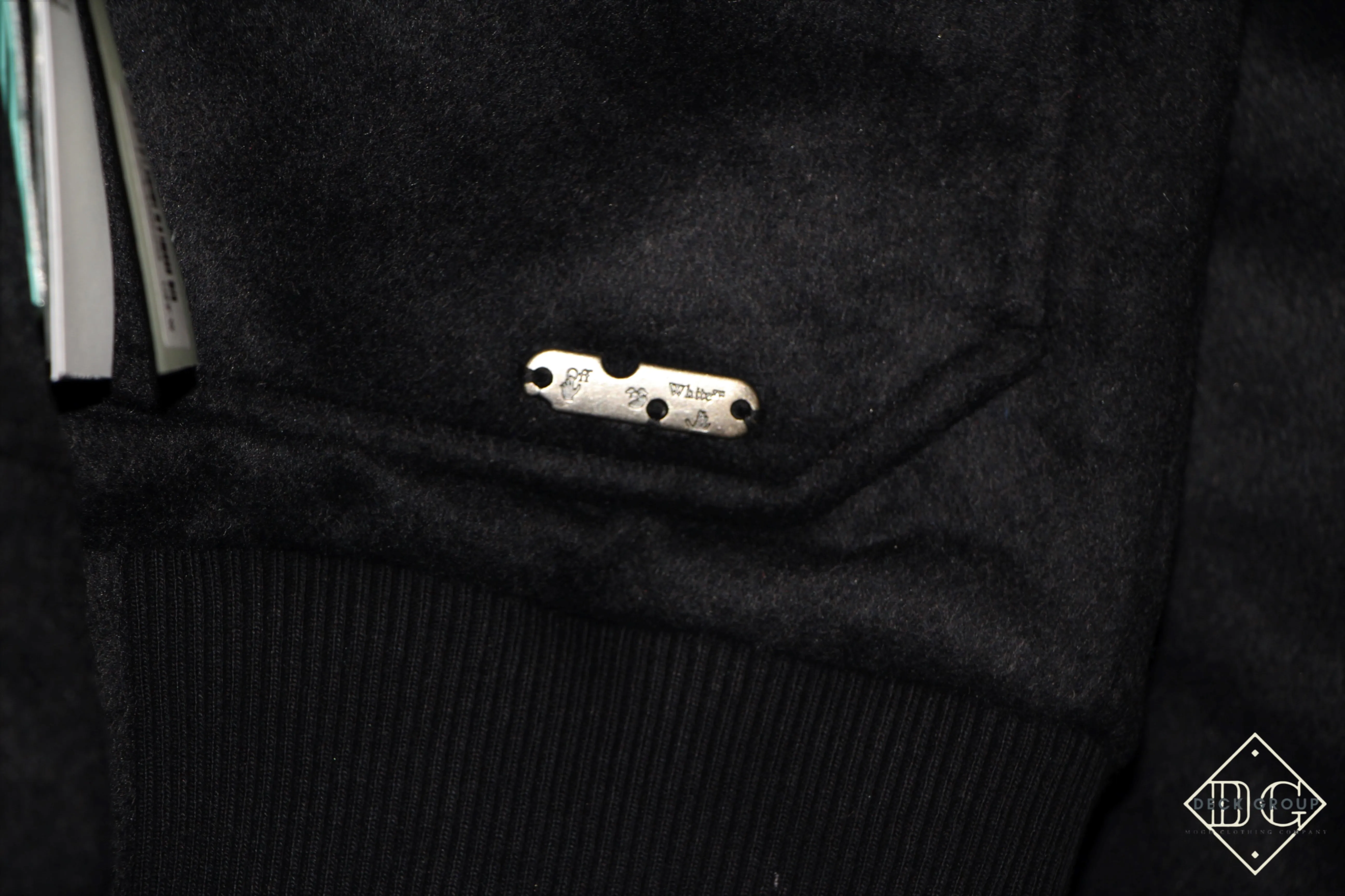 Off-White "Contrast-Collar Aviator" Jacket styled in Black for Fall&Winter