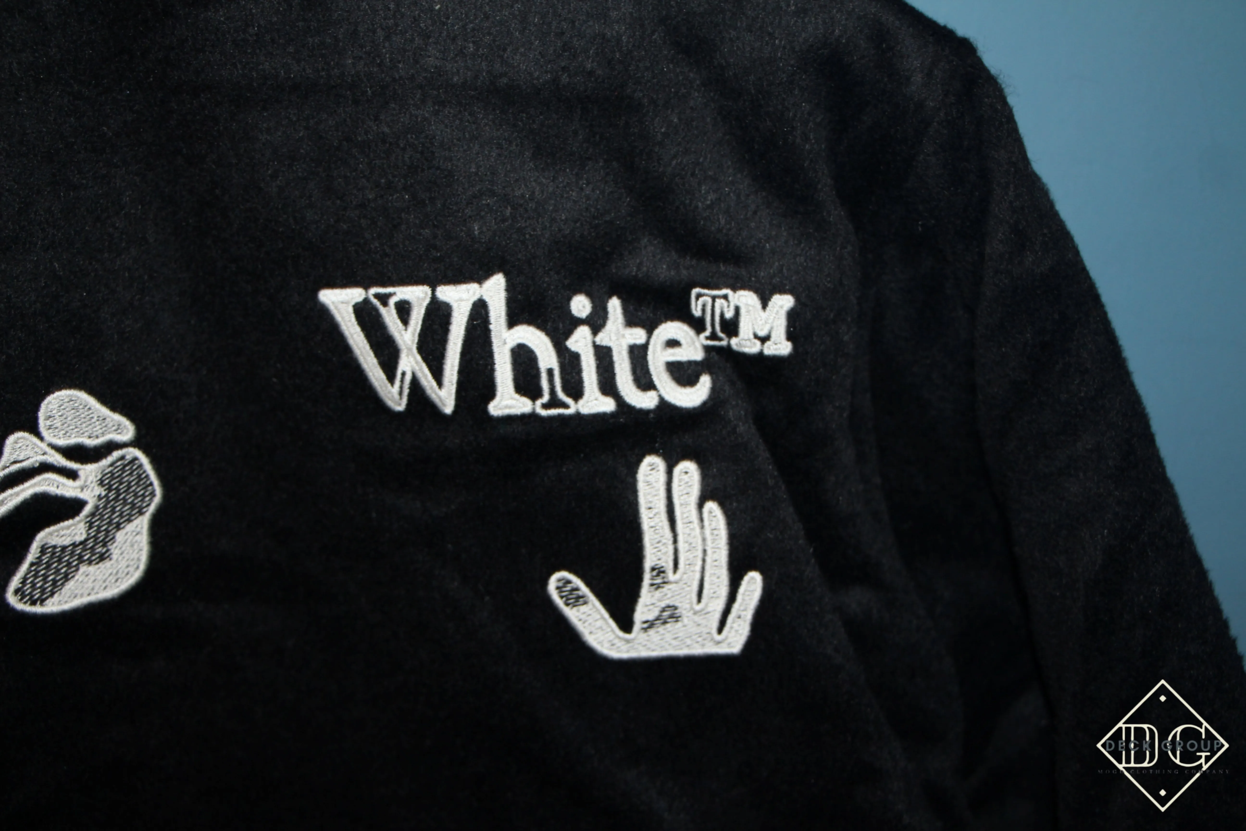 Off-White "Contrast-Collar Aviator" Jacket styled in Black for Fall&Winter