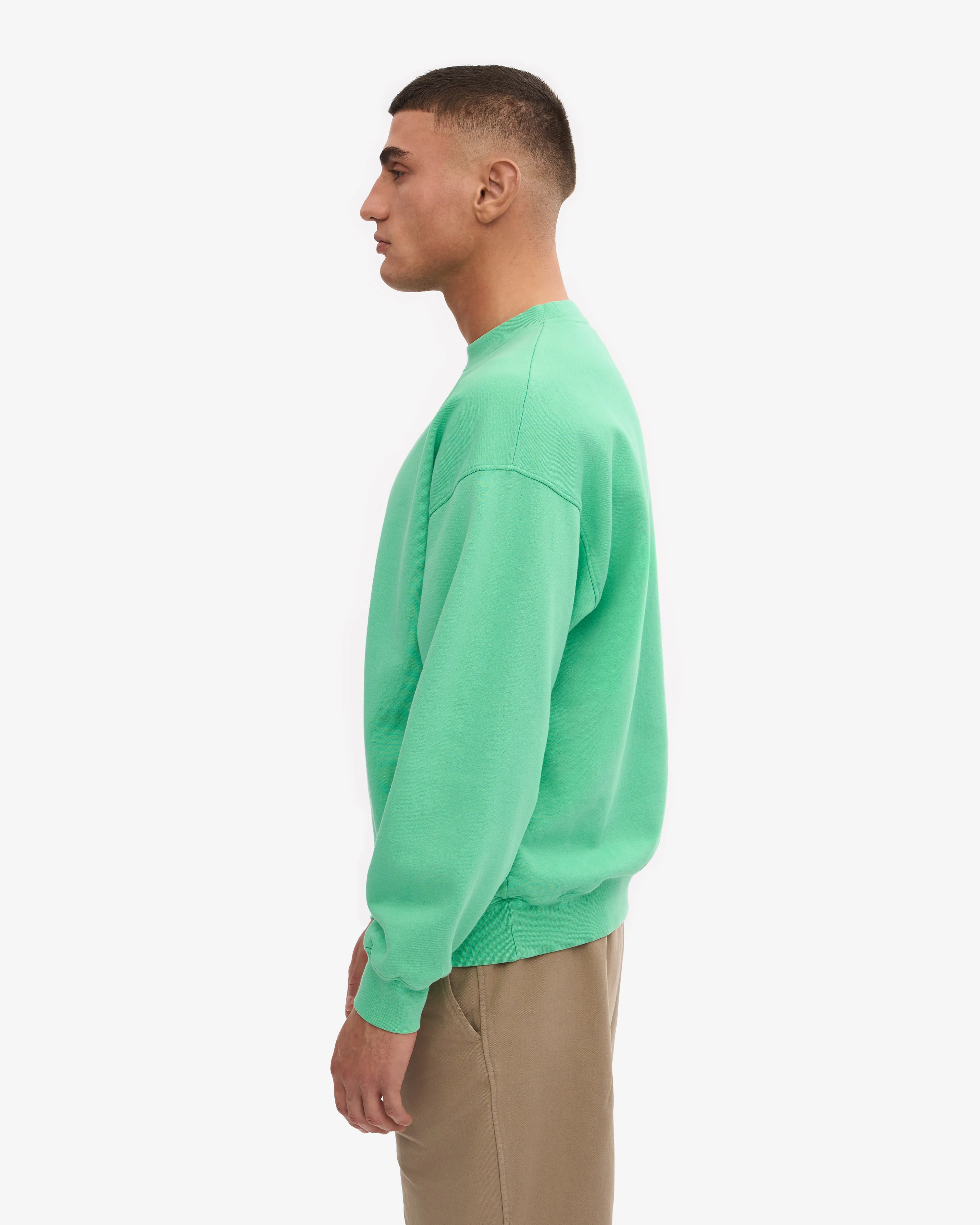 Organic Oversized Crew - Spring Green